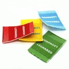 free design custom made fabric woven labels for clothing