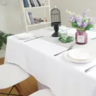 Table Hotel Table Cloth 100% Cotton Tablecloth White Table Linen For Hotel