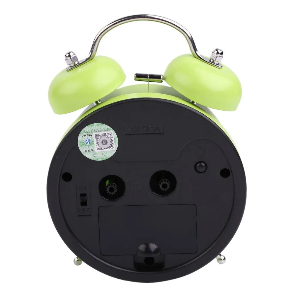 Free Shipping! Round Shape Large Size Silent Alarm Clock Fashion Personality Lazy Student Kid Alarm Clock Beside Bed 5 Colors