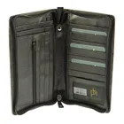 zip around travel mens wallet planner for passports tickets & cards