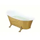 best quality cheap price 1 person clean acrylic soaking bathtub