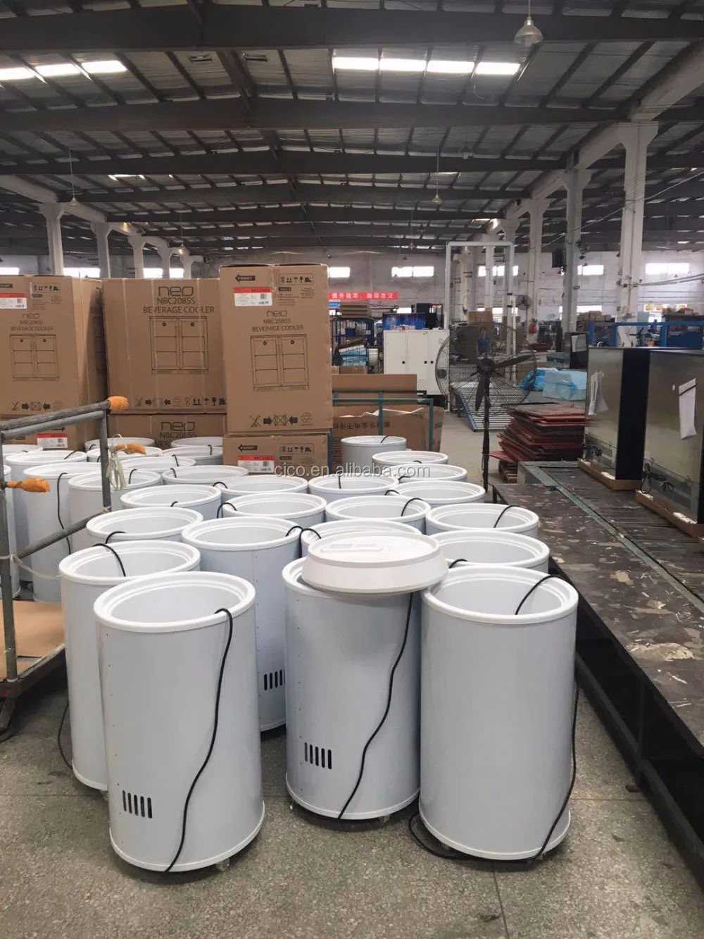 40l Commercial Round Barrel Electric Beverage Party Cooler,Outdoor