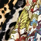 High quality georgette 100% polyester printed moss crepe wool dobby fabric
