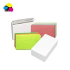 office stationary 3x5 ,4x6, 5x8 paper rainbow neon pack index review cards