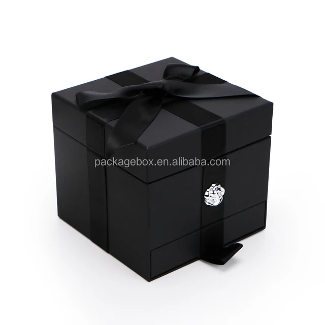 base and lid corrugated display drawer flip paper box luxury
