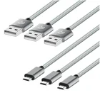 High speed Nylon Braided micro USB Data charging Cable for Androids