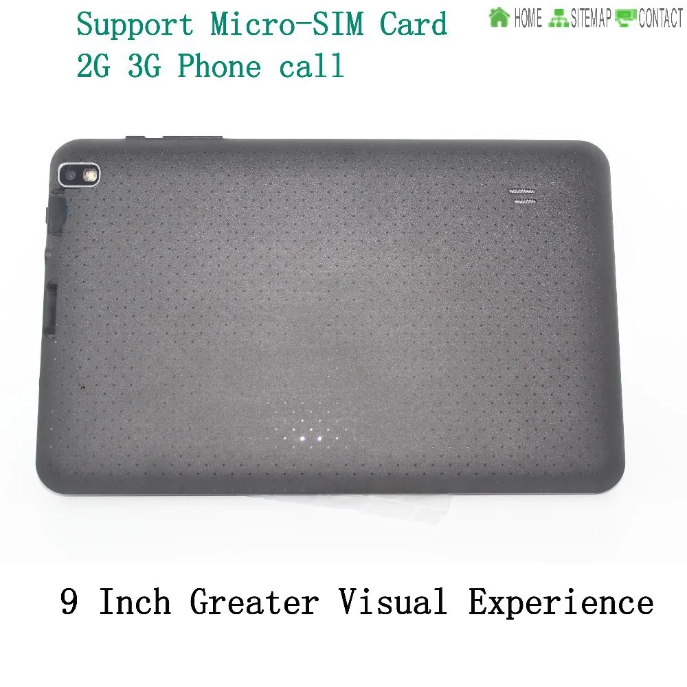 9 Inch Android4.4 Tablet Pc Support Micro SIM card 2G 3G Phone Call 1GB and 8GB Tablets Pc SIM card TF card FM BT Tab