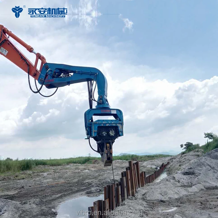 Excavator Mounted Vibratory Pile Driver For Mac