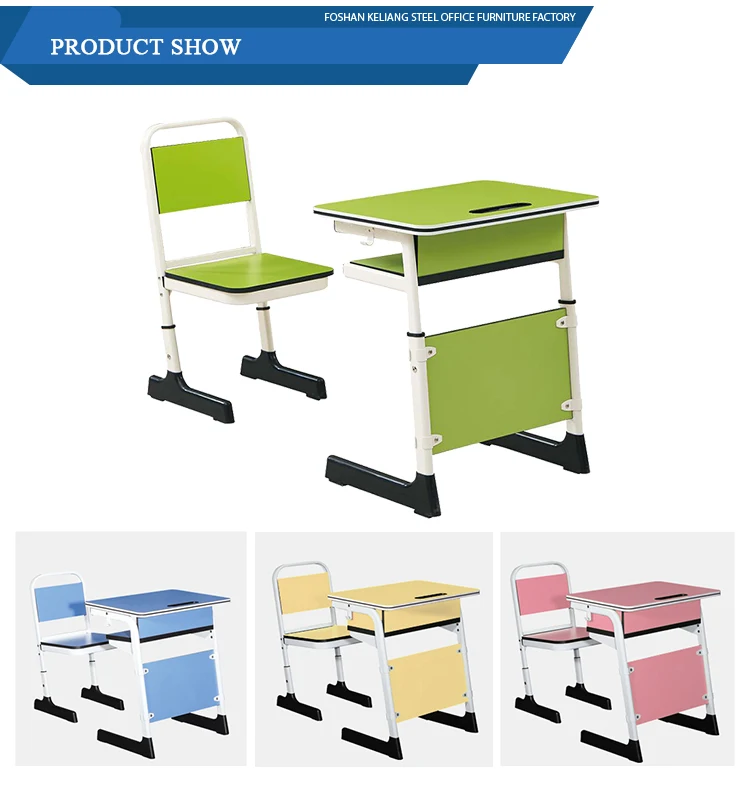 Senior Middle Furniture Set China Manufacture Desk And Chair Cheap School Desks