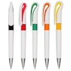 Customized Printed Promotional Plastic Ball Pen Swan's curving neck style pen Blow molding sleeve pen