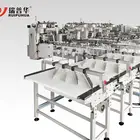 Fully automatic multiple-packaging line pillow packing machine for biscuit