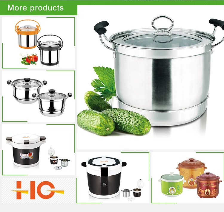 HG 5pcs round shape stainless steel container with pp lid