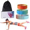 2019 Hot Sell Resistance Exercise Bands, Hip Circle Bands Booty Bands,Resistance Loop Bands with Carry bag