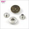 Custom Embossed Metal Spring Snap Fastener For Clothing Snap Stud Chinese Supplier