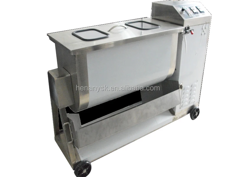 150L Stainless Steel Multifunctional Stirring Machine  Single Shaft Mixer Sausage Meat Seasoning Fast Mixer