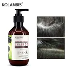 Organic Black Hair Anti White Shampoo Treatment For Women Men White Hair Removal