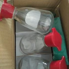 5oz 150ml Glass Soy Sauce Dispenser Bottle With Red Pour