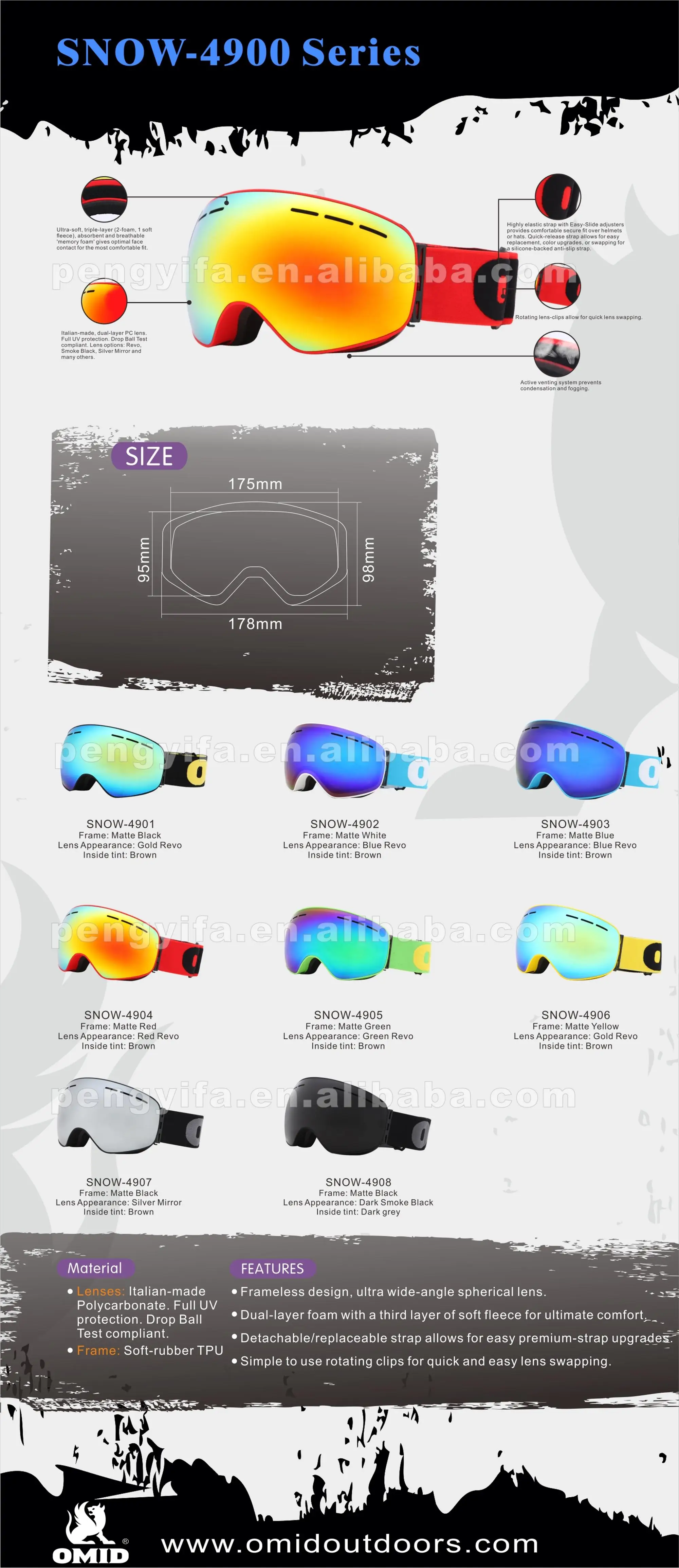 10 OMID-4900 Ski Goggle