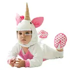 Pink Funny Animal unicorn costume for babies party jumpsuit baby pajamas