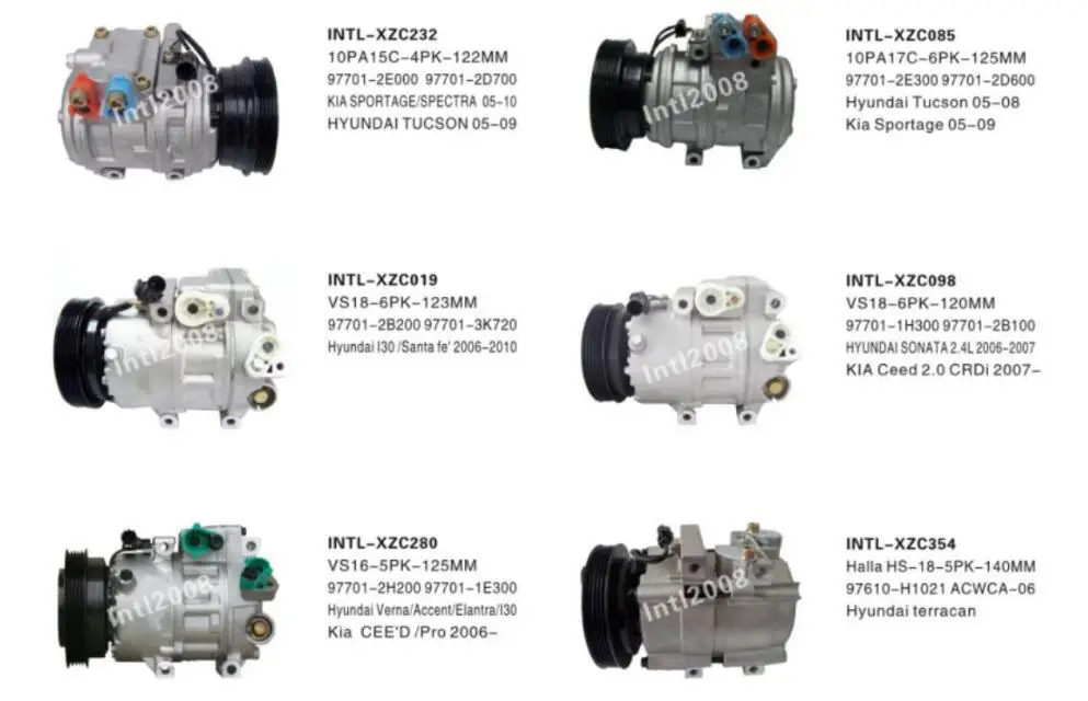 Compressor HCC HS15 for Hyundai h1 97701-4A850 QBVFA-06 F500-QBVFA-06