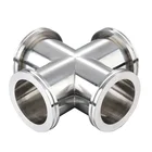 Stainless Steel ISO100 4-way crosses