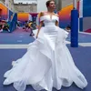 2019 Afraic Wedding Dress Detachable train ball gown two piece Mermaid bridal gowns white Bridal Wedding Gowns Vestido de novia
