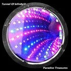 Hot Sale Novel LED Flashing the 3D time tunnel necklace