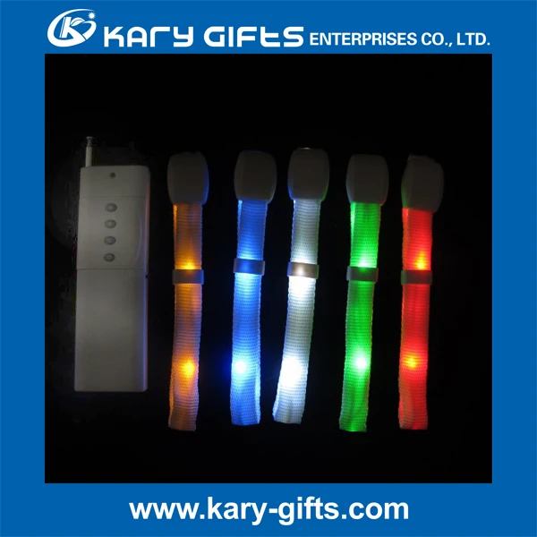 remote control nylon led bracelet.jpg