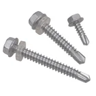 Screws Stainless Steel DIN7504K Hex Head Self Drilling Screws Hexagon Head Self-drilling Screws