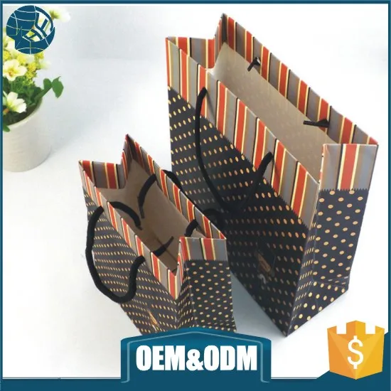 custom paper packaging gift bag garment shopping bag for clothes