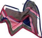 Twil silk printed scarf with digital geomrtry printing for girl ladies summer