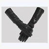 Ladies Sexy Long black Leather Gloves Women for Wholesale