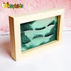 2016 wholesale baby wooden sand painting art, best sale kids wooden sand painting art, cheap wooden sand painting art W02A039