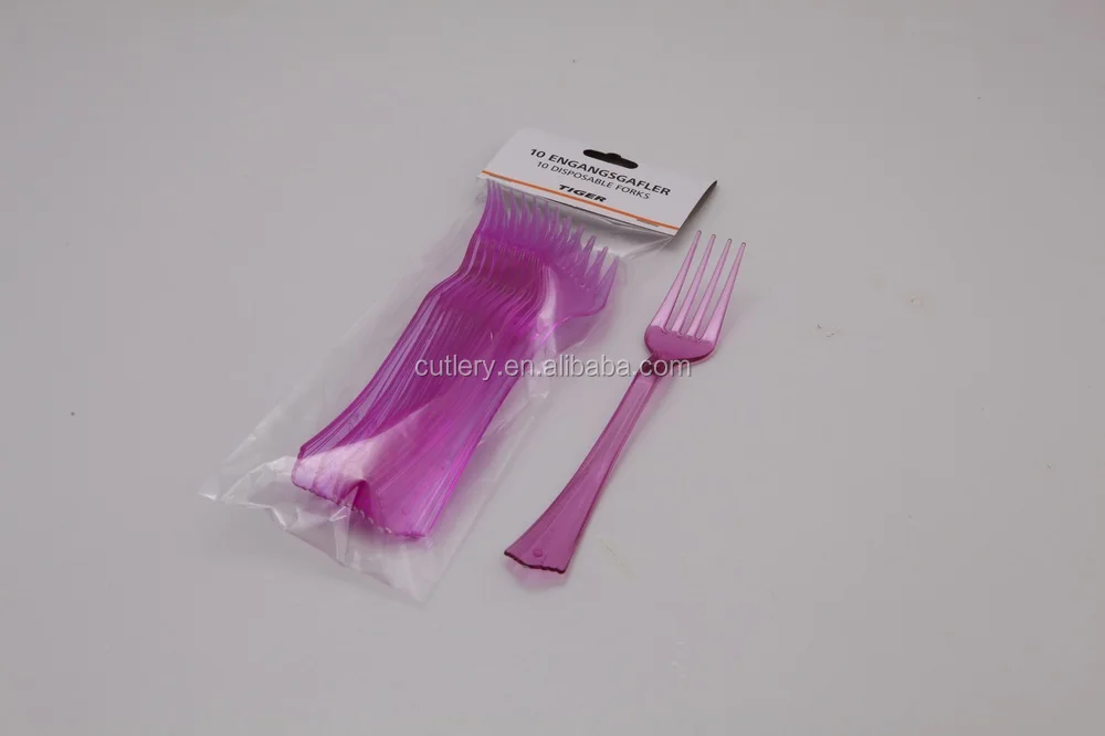 ps-5802 purple plastic fork