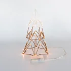 EVERMORE LED classic metal frame tower design table lamp
