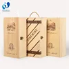 WanuoCraft Custom High Quality Wood Pine Wine Box With Wine Holder