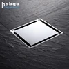 4 inch Brass Square Polished Bathroom And Toilet Conceal Tile Insert Shower Floor Drain