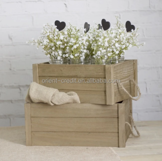 jenga gaint handmade wooden crates flower crate storage gift box