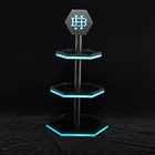 Rodnn 9A02 3 Three Tiers LED Fruit Snack Shot Glass Serving Tray