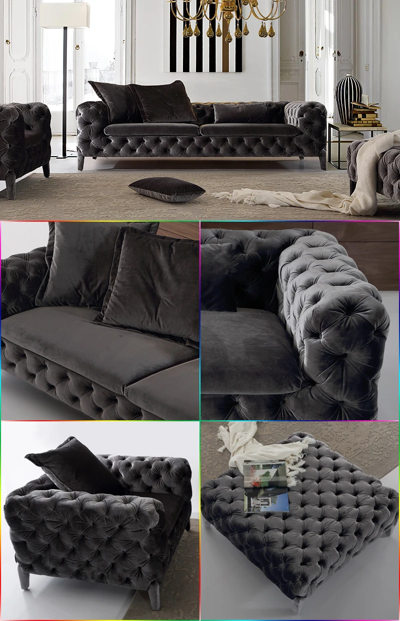 Modern italian fabric corner chesterfield sofa.jpg