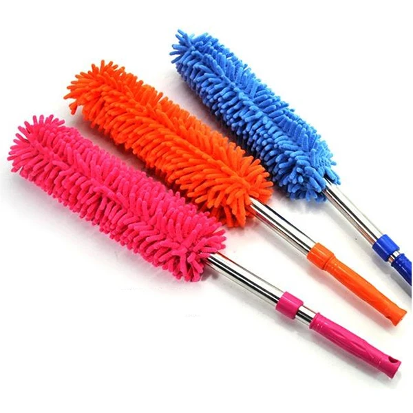 Scalable Car Wash Brush Fiber Telescoping Automotive Long Wax Drag Car Wash Duster Dusting Car Wash Mop Cleaning Supplies