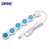 2018 Novelty 250V 5 group electric extension socket flexible power strip with USB port