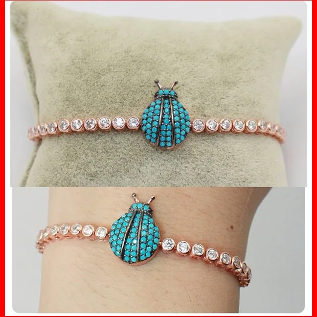 fashion sterling silver custom name tag evil eye charm bracelet