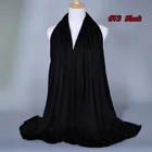 High quality crepe chiffon hijab scarf wraps soft long islam shawls muslim crinkle plain chiffon scarves hijabs