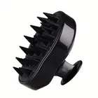 Factory Black color Silicone Scalp Massage detangling hair brush cleaning brush for danruff and cellulite remove