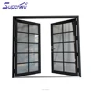 Miami Dade Code standards aluminium alloy hurricane impact Laminated glass casement french door for building project