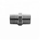 1/4 1/8 NPT BSP Compression Stainless Steel Hex Male Double Nipple Pipe Fitting
