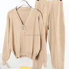 PK17ST403 cashmere sweater woman sports wear jogger set homewear