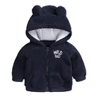 2019 customized cartoon animal faux fur sherpa baby hoodie new born baby coat with hood