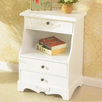 New White Bedside Cabinet Of Drawers